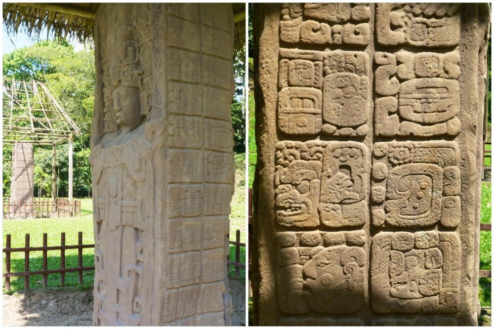 Los jeroglíficos esculpidos son textos que explican hechos históricos.